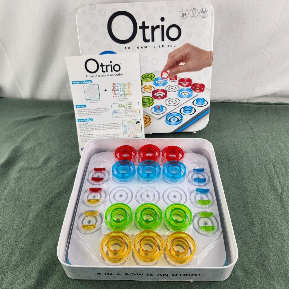 Spinmaster The Game Otrio 2020 100%‎ Complete - Modern Tic Tac Toe with a Twist